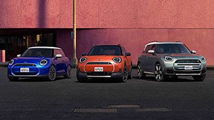 MINI family shot three models MINI family shot with three models